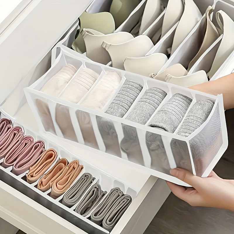 5 Pack Drawer Organizers For Clothing, Dresser Drawer Organizer Clothes Socks Underwear Organizer Fabric Foldable Dividers, Closet Organizers And Storage Boxes For Storing Bra, Lingerie, Undies