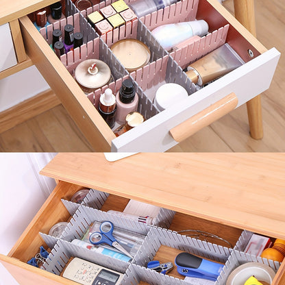 4pcs Set Adjustable Plastic Drawer Plate-Suitable for Socks, Cosmetics and Office Supplies-No Power Supply, Ideal for Home Organization
