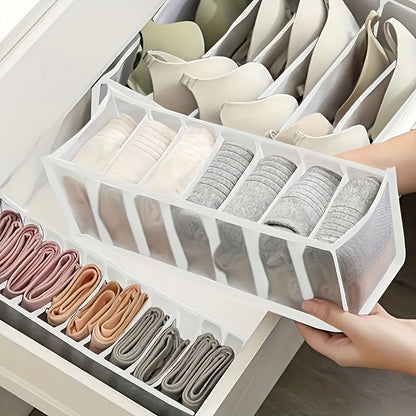 5 Pack Drawer Organizers For Clothing, Dresser Drawer Organizer Clothes Socks Underwear Organizer Fabric Foldable Dividers, Closet Organizers And Storage Boxes For Storing Bra, Lingerie, Undies